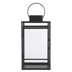 Mica Decorations Storm Lantaarn - L19,5 x B19 x H36 cm - Zwart