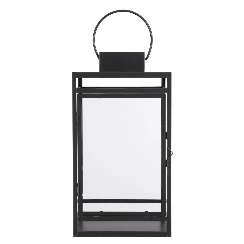 Mica Decorations Storm Lantaarn - L19,5 x B19 x H36 cm - Zwart