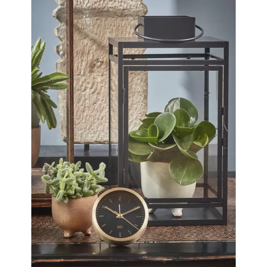 Mica Decorations Storm Lantaarn - L19,5 x B19 x H36 cm - Zwart