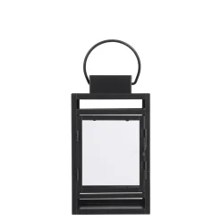 Mica Decorations Storm Lantaarn - L13,5 x B13 x H23 cm - Zwart