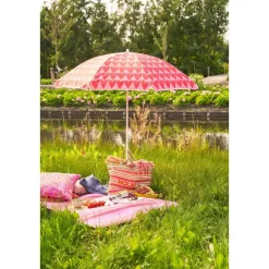 Mica Decorations Strandparasol - H180 x Ø160 cm - Roze