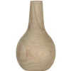 Mica Decorations Vaas - hout - bolvormig - 16 x 28 cm