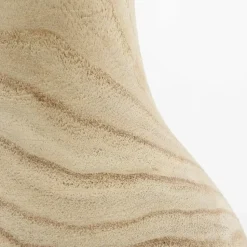 Mica Decorations Vaas - hout - bolvormig - 16 x 28 cm