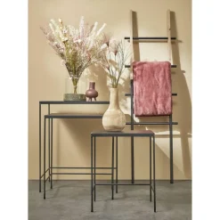 Mica Decorations Vaas - hout - bolvormig - 16 x 28 cm