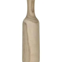 Mica Decorations Vaas - hout - bruin - 14 x 47 cm