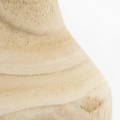 Mica Decorations Vaas - hout - bruin - 14 x 47 cm