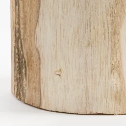 Mica Decorations Vaas - hout - bruin - 14 x 47 cm