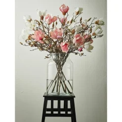 Mica Decorations Vaas cilinder - transparant - glas - 18 x 30 cm