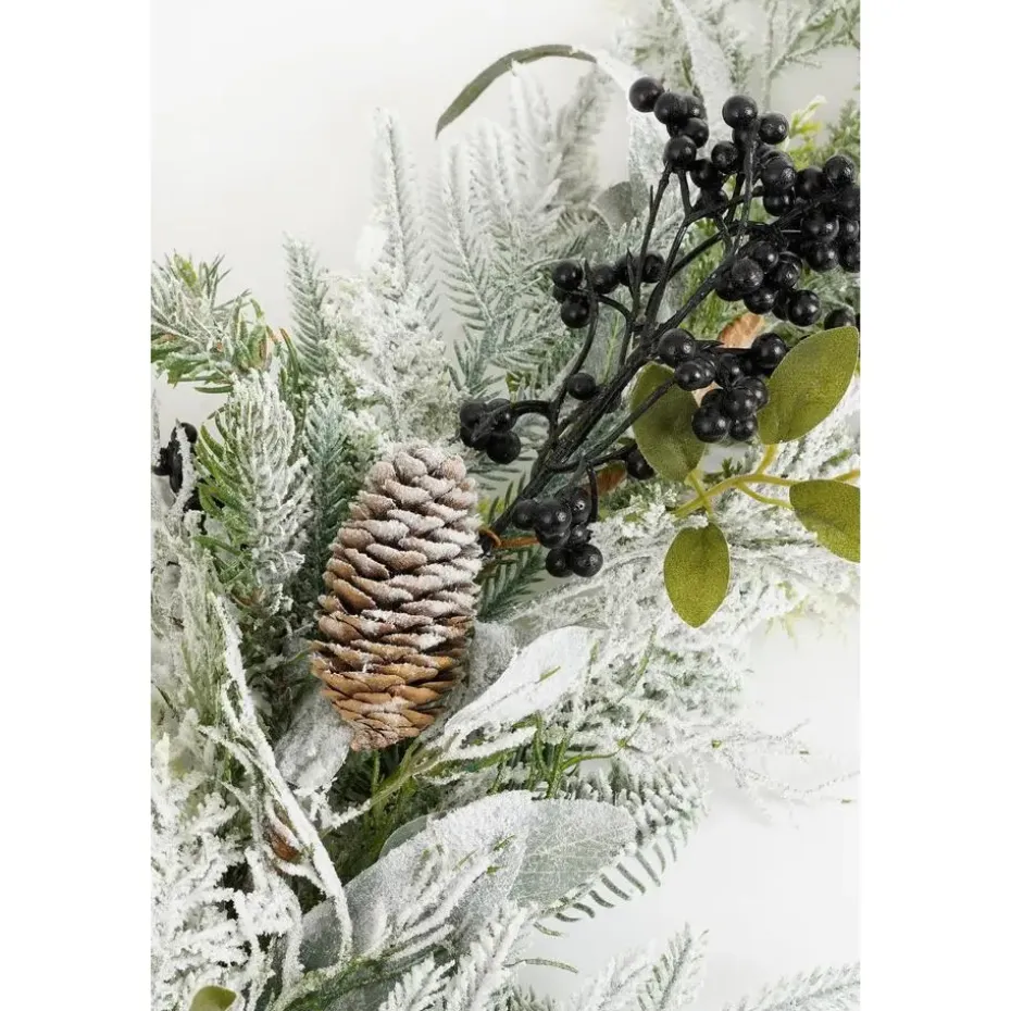 Mica Decorations Vesper Guirlande - L180 x B15 x H10 cm - Groen, Zwart