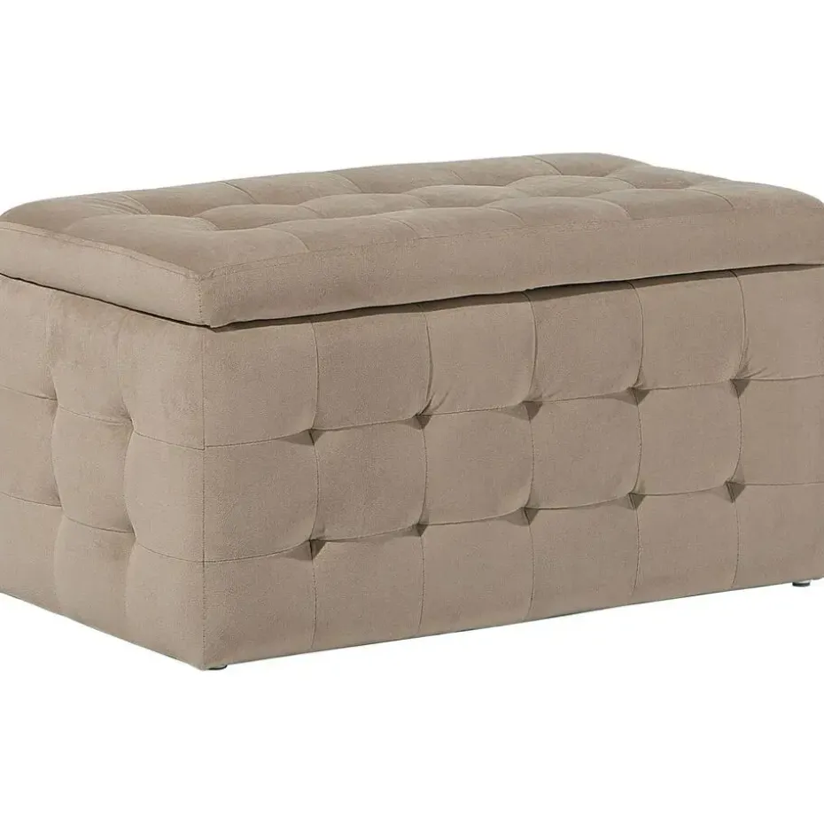 MICHIGAN - Ottomaan - Bruin - Fluweel