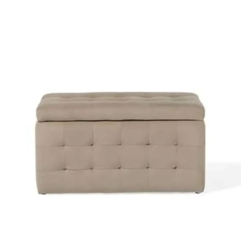 MICHIGAN - Ottomaan - Bruin - Fluweel