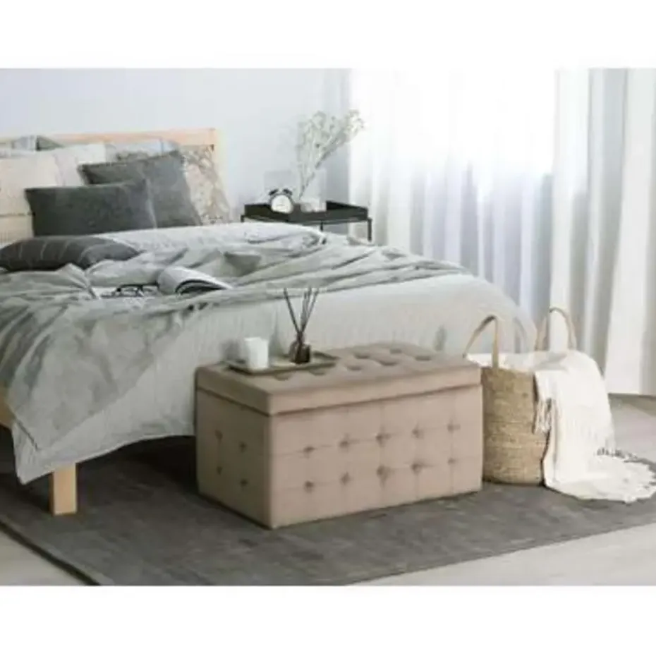 MICHIGAN - Ottomaan - Bruin - Fluweel