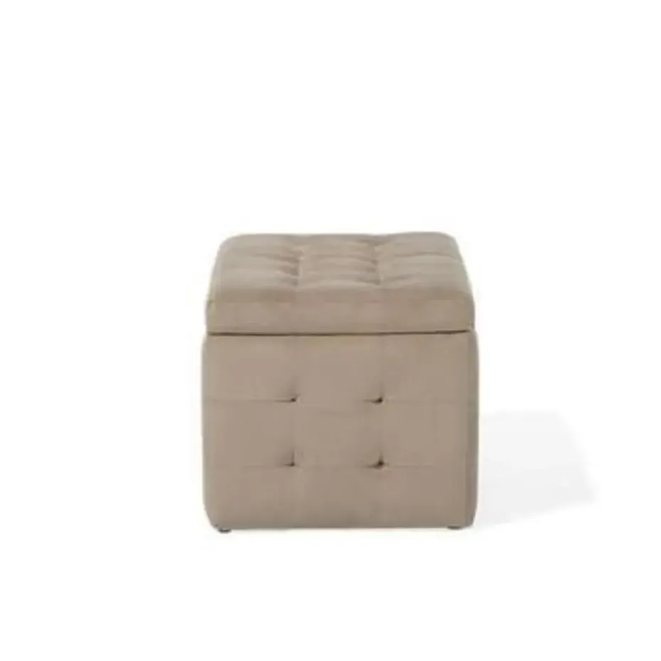 MICHIGAN - Ottomaan - Bruin - Fluweel