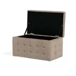 MICHIGAN - Ottomaan - Bruin - Fluweel