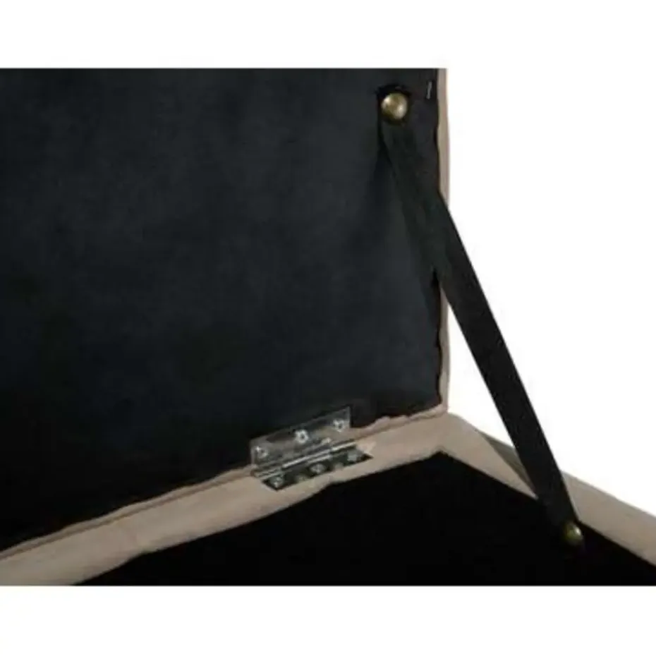 MICHIGAN - Ottomaan - Bruin - Fluweel