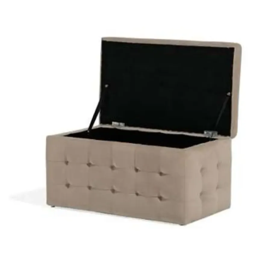 MICHIGAN - Ottomaan - Bruin - Fluweel