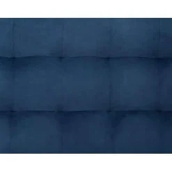 MICHIGAN - Ottomaan - Donkerblauw - Fluweel