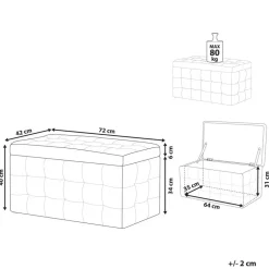 MICHIGAN - Ottomaan - Roze - Fluweel