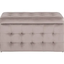 MICHIGAN - Ottomaan - Roze - Fluweel