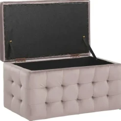 MICHIGAN - Ottomaan - Roze - Fluweel