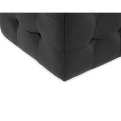 MICHIGAN - Ottomaan - Zwart - Kunstleer