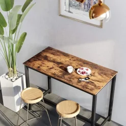 Middelhoge bartafel - vintage - 120x90x60 cm - vintage bruin