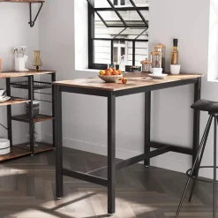 Middelhoge bartafel - vintage - 120x90x60 cm - vintage bruin