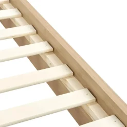 MILLAY - Bed - Beige - 140 x 200 cm - Bouclé