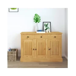 Mille - Dressoir met 3 deuren en 2 lades in natuurlijk grenen