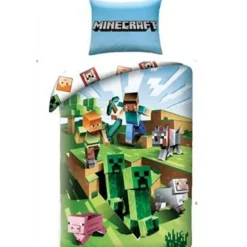 Minecraft Outside - Dekbedovertrek-140x200cm