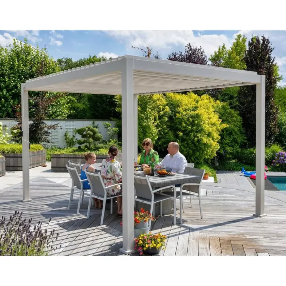 Mirador Deluxe terrasoverkapping 300 x 400 cm grijs