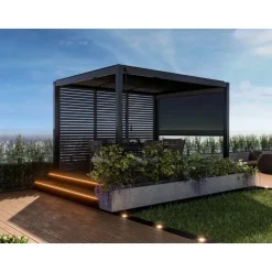 Mirador Deluxe terrasoverkapping 300 x 400 cm antraciet