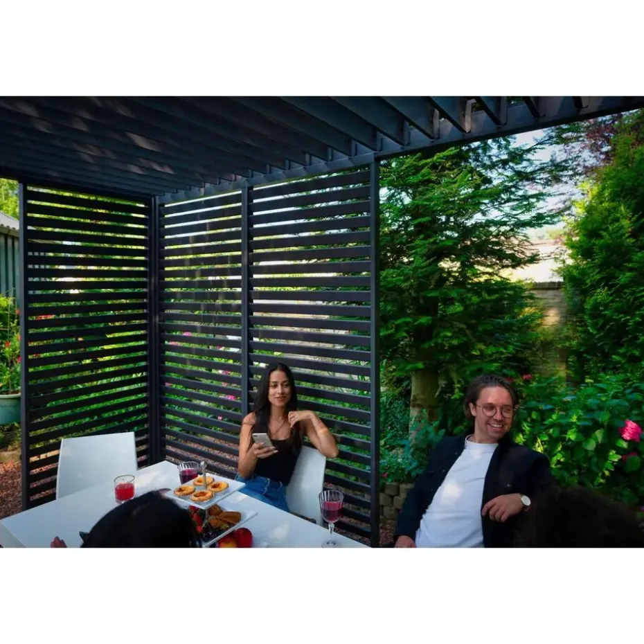 Mirador Louvre shutter paneel (voor 3M kant) antraciet 1 stuk