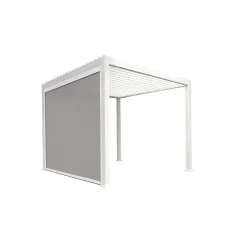 Mirador pull down zijscherm 4M windscherm wit