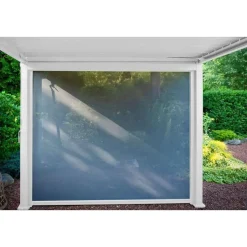 Mirador pull down zijscherm 4M windscherm wit