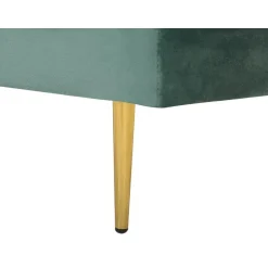 MIRAMAS - Chaise longue - Groen - Rechterzijde - Fluweel