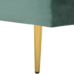 MIRAMAS - Chaise longue - Groen - Rechterzijde - Fluweel