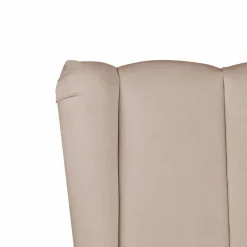 MIRIBEL - Tweepersoonsbed - Taupe - 140x200 - Fluweel