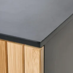 MISCANTI - Wastafelkast - Lichtbruin/Zwart - Bamboehout