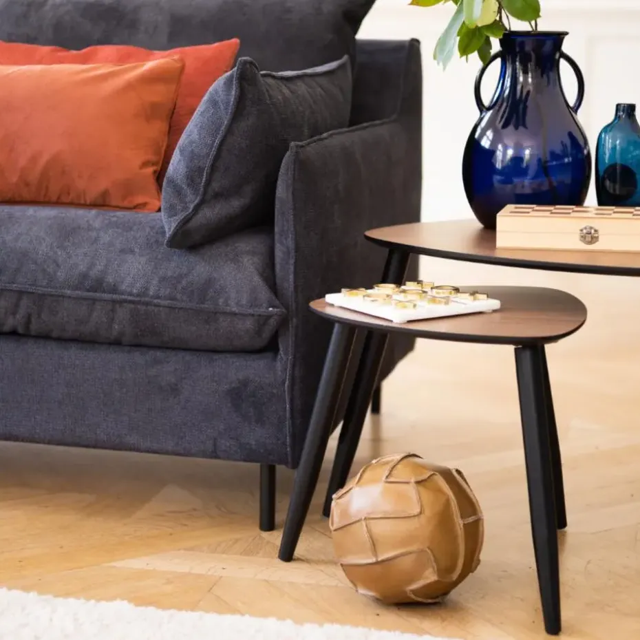 MISOU Bijzettafel Set van 2 - Bruin