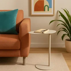 MISOU Organische Bijzettafel op Voet - Beige