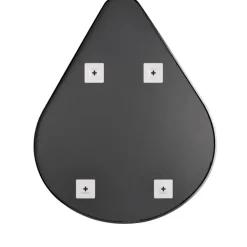 MISOU Spiegel Druppel Design Britta - Zwart