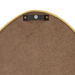 MISOU Spiegel Goud Wandspiegel Ovaal Wanddecoratie Badkamerspiegel 60x40cm