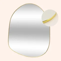 MISOU Spiegel Organische Vorm Goud 30x39cm