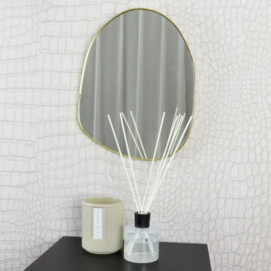MISOU Spiegel Organische Vorm Goud 30x39cm