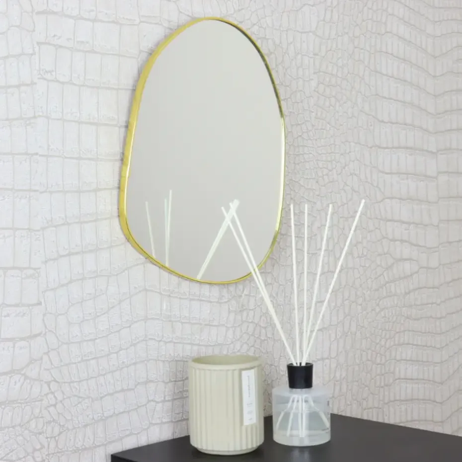 MISOU Spiegel Organische Vorm Goud 30x39cm