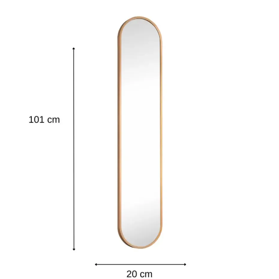 MISOU Spiegel Ovaal Moni - Goud