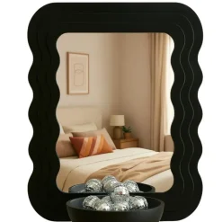 MISOU Wandspiegel Organische Vorm - Zwart