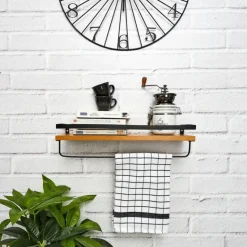 MISOU Zwevende Wandplank 2 stuks Industrieel Muurdecoratie Boekenrek