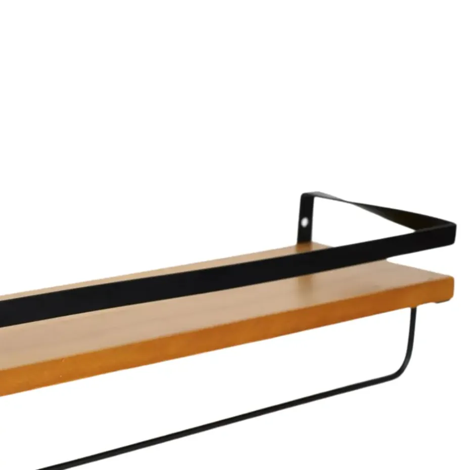 MISOU Zwevende Wandplank 2 stuks Industrieel Muurdecoratie Boekenrek